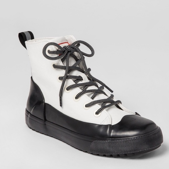 Hunter Other - Hunter Black White Canvas Rubber Sneaker Unisex